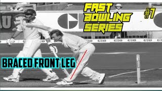 Brace Front Leg  How to bowl fast  Fastbowling Addicts [upl. by Candless620]