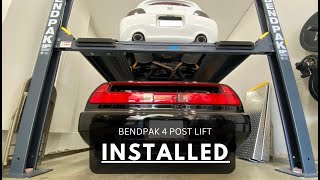 BendPak 4 Post Lift Installed  What you should know for home garages [upl. by Ferrel801]