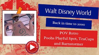 Retro WDW  Poohs Playful Spot Mad Tea Cups and Barnstormer [upl. by Stone]