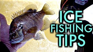 Ice Fishing 101 Best Beginner RodReelLineBait amp Safety Tips [upl. by Nedlog]