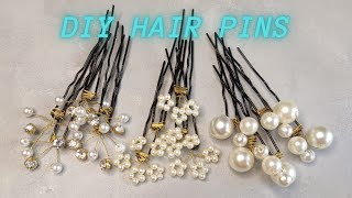 STYLISH HAIR PINS  DIY HAIR ACCESSORIES AT HOME  MAKE HAIR PINS AT HOME [upl. by Darmit]