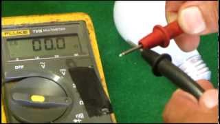 Using a Multimeter to check a light bulb [upl. by Baskett]