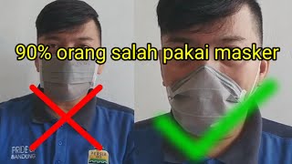 Cara Pakai Masker Yang Benar Standar Kesehatan [upl. by Torry]