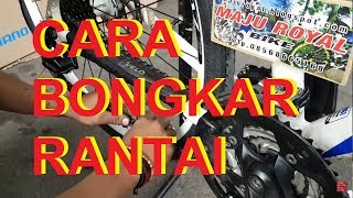 Cara Bongkar Rantai Sepeda How To Cut and Maintenance Chain Mtb ⭐⭐⭐⭐⭐ [upl. by Merill374]