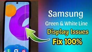 Samsung M52 Green Line Display Problem  How to Fix Green amp white Line issue [upl. by Oravla]