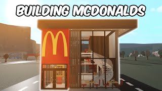 BUILDING MCDONALDS IN BLOXBURG [upl. by Vally]