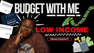 How I Budget My Weekly Paycheck  Low Income  February 2024 [upl. by Coshow]