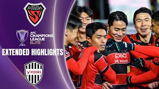 Pohang Steelers vs Vissel Kobe Extended Highlights  AFC Champions League  CBS Sports Golazo [upl. by Haziza876]