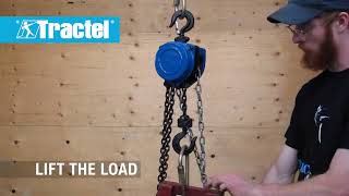 Tractel’s Tralift manual chain hoist [upl. by Anialahs]