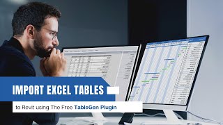 Import Excel Tables to Revit Using The Free TableGen Plugin  إدراج جداول الاكسل لبرنامج الريفيت [upl. by Akinahc]