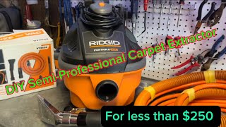 EASY 😀DIY SHOP VAC TO CARPET EXTRACTOR CONVERSION diy [upl. by Ahsilet]