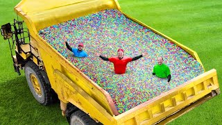 I Filled My Dump Truck With Orbeez [upl. by Shriner]