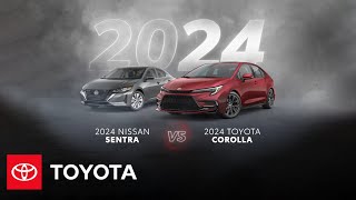 2024 Toyota Corolla vs 2024 Nissan Sentra  Toyota [upl. by Otsirc]