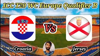 Croatia vs Jersey  Group A  ICC T20 World Cup Sub Regional Europe Qualifier B [upl. by Warde35]