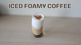 Iced Foamy Coffee with Cinnamon [upl. by Verlie149]