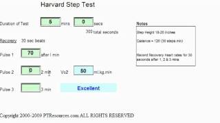 Harvard Step Test [upl. by Pruter]