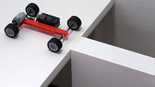 Making Lego Car CROSS Narrow Bridges [upl. by Waldemar481]