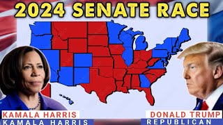 UPDATED 2024 US Senate Map Predictions with Shocking Latest Poll Data All 50 States [upl. by Terra185]