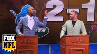 Packers or Lions Julian Edelman and Charles Woodson debate on most hopeful playoff teams [upl. by Amhser]