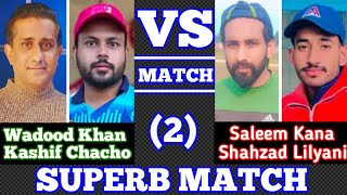 Wadood KhanKashif Chacho VS Shahzad LilyaniSaleem KanaSinglewicket 2🏏cricket cricketfan [upl. by Lemrahs]