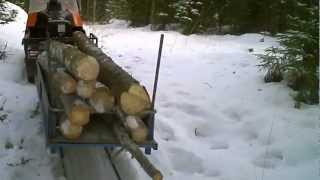 Ski Doo Alpine II in forest work [upl. by Salvadore]