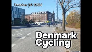 Copenhagen Cycling on a Sunny Day  Orestad to HC Andersens Blvd  24102024 [upl. by Swetiana233]