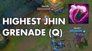 Highest Jhin Q EVER [upl. by Oirramed476]