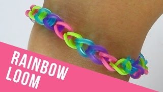 How To Make a Basic Rainbow Loom Bracelet [upl. by Hermy]