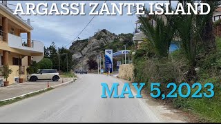 ARGASSI ZAKYNTHOS ISLAND  May 52023  READY FOR SUMMER SEASON  ROAD TRIP  BEAUTIFUL DAY [upl. by Birdie]