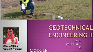 Geotechnical engineering II KTU Syllabus Module 6 Soil Investigation [upl. by Orin844]