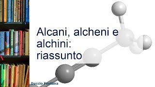 Alcani alcheni e alchini riassunto [upl. by Odravde]