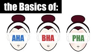 AHA BHA PHA Basics  Skincare Summary [upl. by Bigg530]