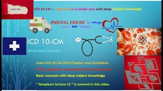 Neoplasm Lecture 13 II ICD 10 Neoplasm Guidelines [upl. by Queri626]