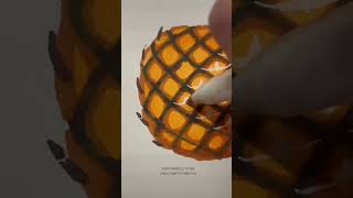 How to draw a cute pineapple with rectangles  drawing art drawingtutorial pineapple [upl. by Ecyrb]