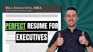 How to Write an Executive Resume Templates and Examples Included [upl. by Festatus]