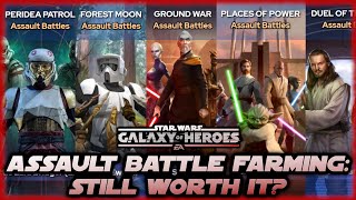 CG is Removing Assault Battles Going Forward  Is Assault Battle Farming Still Worth It in SWGOH [upl. by Eilegna]