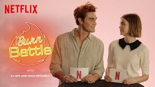 KJ Apa amp Maia Mitchell BURN BATTLE New Zealand VS Australia  The Last Summer  Netflix [upl. by Nylahsoj]