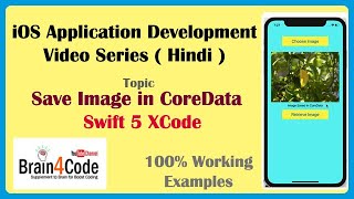 Save Image in CoreData with Swift 5 XCode  Save and Retrieve Image in CoreData  Hindi  Easy Way [upl. by Filip]