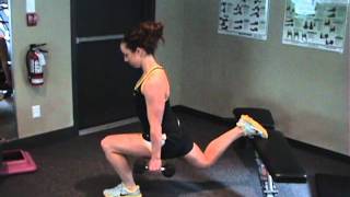 Single Leg Lunge With Bench [upl. by Carena497]