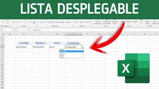 Como hacer LISTA DESPLEGABLE independiente en EXCEL [upl. by Notsnhoj]