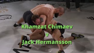 Khamzat Chimaev v Jack Hermansson in Wrestling Match [upl. by Ranit796]