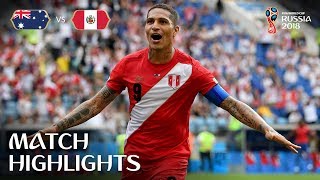 Australia v Peru  2018 FIFA World Cup  Match Highlights [upl. by Dorrej278]