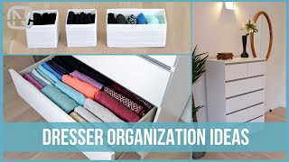 HOW TO ORGANIZE A DRESSER The KONMARI Method and drawer organization hacks  OrgaNatic [upl. by Dotty450]