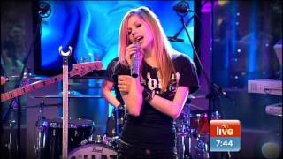 Avril Lavigne  What The Hell  Live on Sunrise 31032011 [upl. by Setsero]