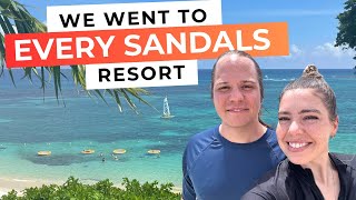 Which Sandals Resort is BEST UPDATED 2024  We went to ALL 18 Sandals Resorts to help you choose [upl. by Alwyn]