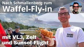 Zum WaffelFlyin nach SchmallenbergRennefeld mit VL3 Zelt und SunsetFlight  Ultraleichtfliegen [upl. by Uno]