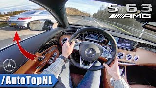 S63 AMG Coupe 2017 vs S63 AMG Coupe 2018  AUTOBAHN POV TOP SPEED by AutoTopNL [upl. by Ydarb70]