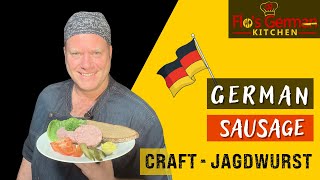 🇩🇪🍖 How to Make German Jagdwurst  Traditional Sausage Recipe 🍖🇩🇪 [upl. by Adleremse760]