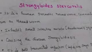 Strongyloides stercoralis [upl. by Hackett]