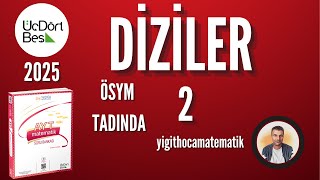 DİZİLER ÖSYM TADINDA 2  345 AYT MATEMATİK SORU BANKASI 2025 [upl. by Slaby]